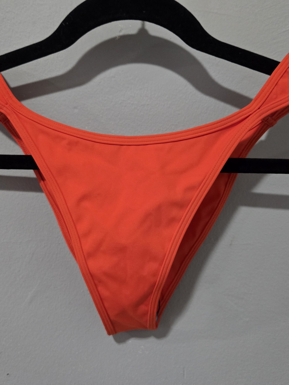 High-Cut Women's Swim Bottom in Neon Orange